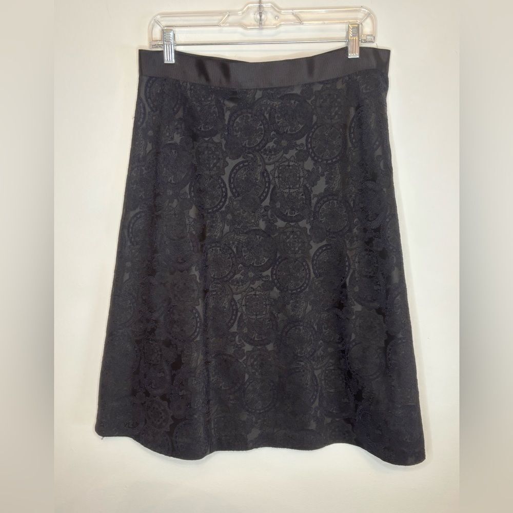 Brooks brothers EUC black lace mid length skirt Size 10